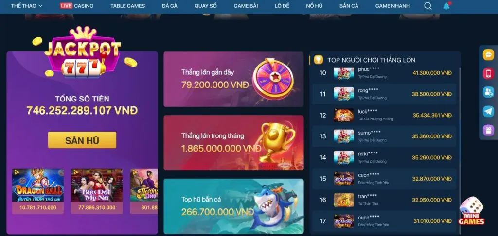 Giao diện cá cược trực tiếp với tỷ lệ cược thay đổi liên tục trên nw88 nổ hũ