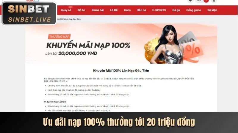 Chương trình hoàn trả cược thể thao tại nw88 nổ hũ